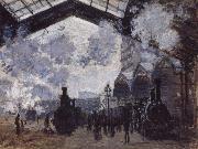 Claude Monet The Gare St Lazare France oil painting artist